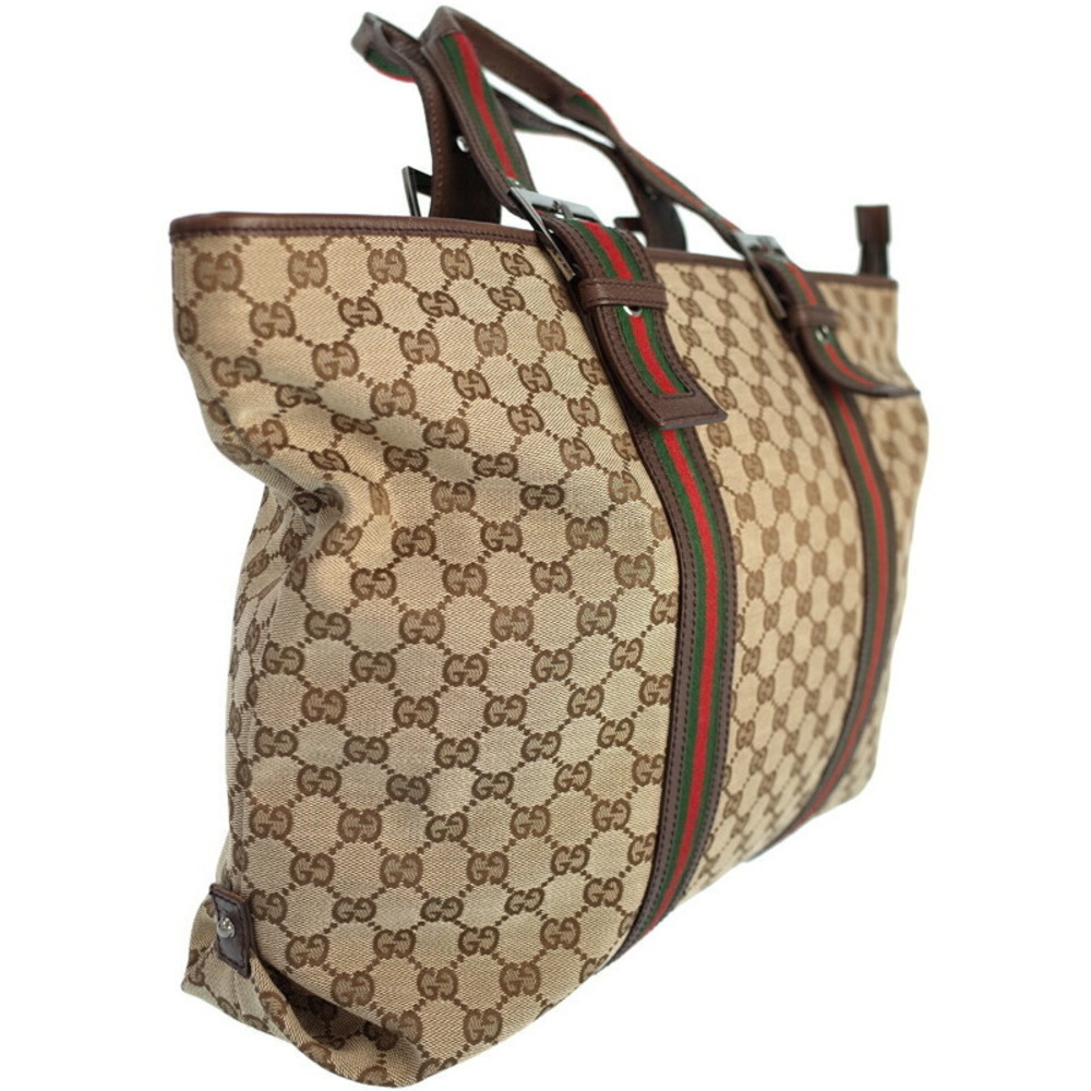 Gucci Supreme Brown GG signature Sherry web Tan bag canvas Shoulder